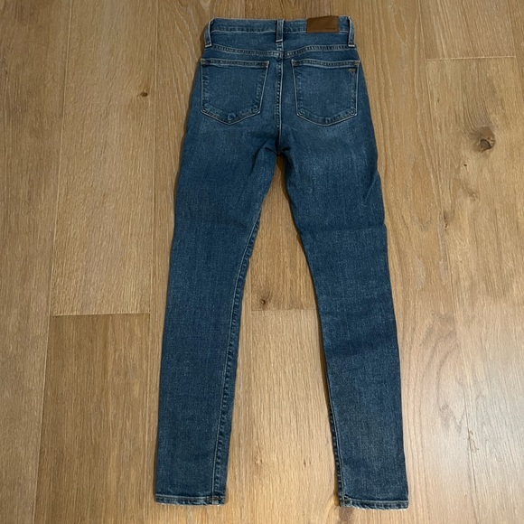 Madewell 10" High Rise Skinny Jeans Women's Size 23 Medium Wash Button Fly - Picture 5 of 13